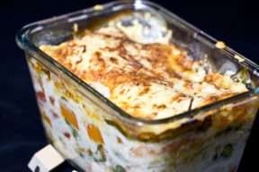 Kürbis / Spinat Lasagne