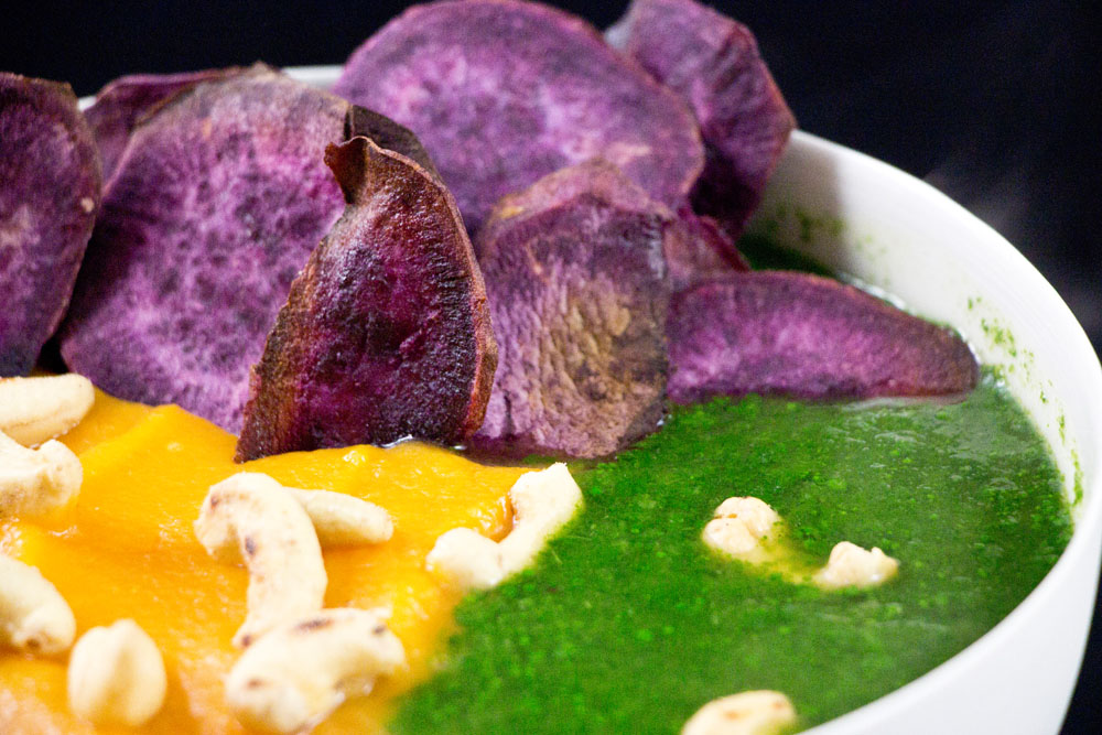 Süßkartoffel Spinat Suppe