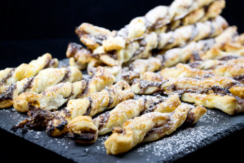 Blätterteig mit Nutella und Duplo